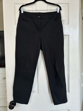 Lululemon Athletica Black Ankle Work Trousers